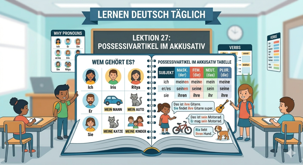 Possessive Articles in the Accusative Case (Possessivartikel im Akkusativ)